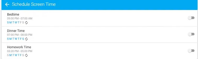 FamilyTime screen time